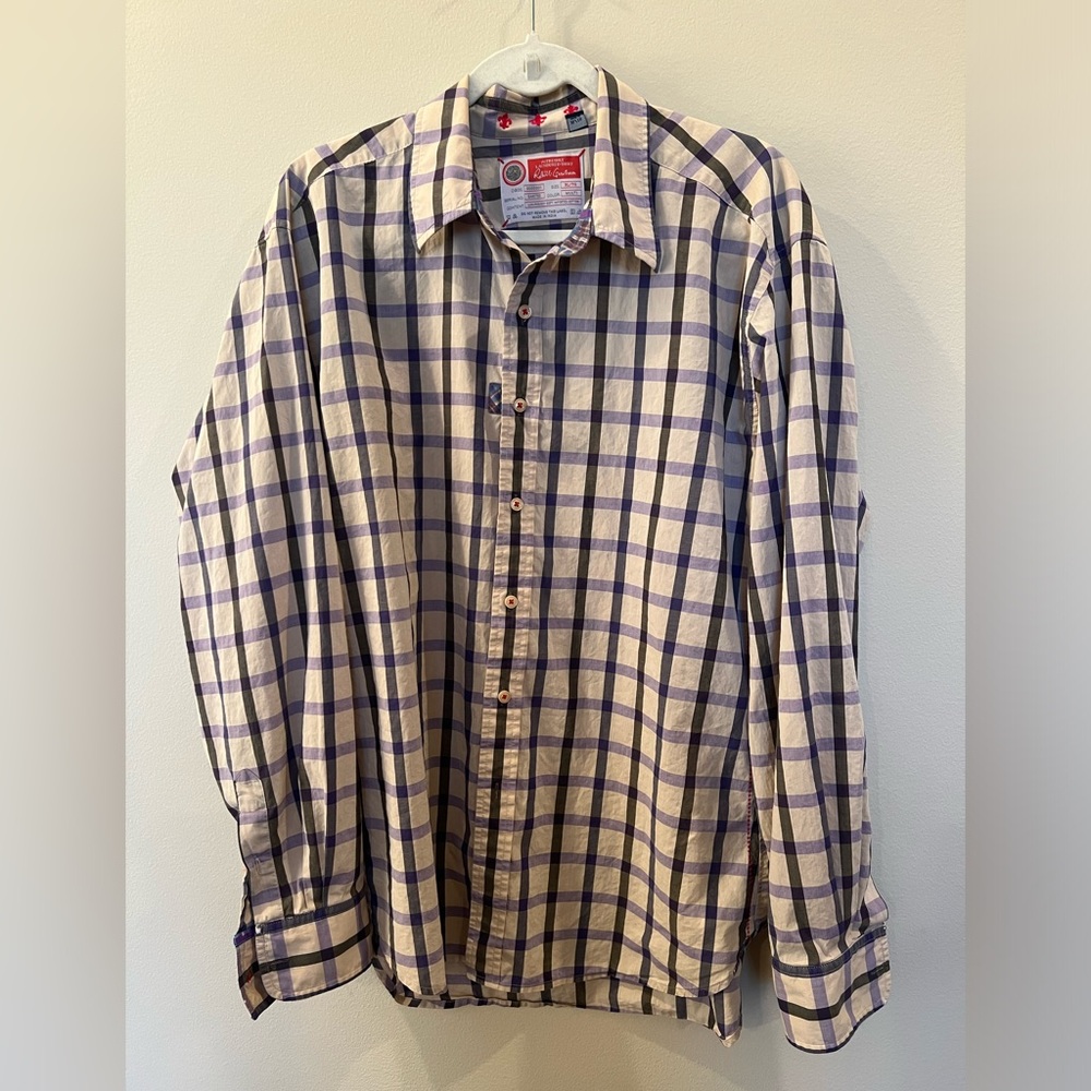 Robert Graham The Freshly Laundered button down shirt men’s XL‎ multi plaid